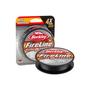 BERKLEY Шнур плетеный X8 Fireline Ultra 150м темносерый 0.17мм 10.7кг Smoke