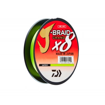 DAIWA Шнур J-Braid Grand x8 135м Сhartreuse 0,16мм