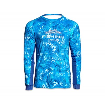 VEDUTA Джерси дышащая UPF50+ Reptile Skin Blue Water XS мужская