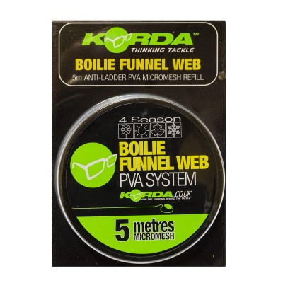 KORDA Сетка PVA запасная Boilie Funnel Web Micromesh 5м