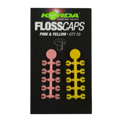 KORDA Стопор для бойлов Floss Caps Pink/Yellow