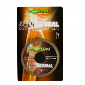 KORDA Поводковый материал Super Natural Gravel Brown 18lb 20м