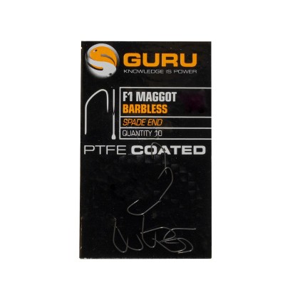 GURU Крючок F1 Maggot Hook №14 без бородки