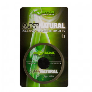 KORDA Поводковый материал Super Natural Weedy Green 18lb 20м