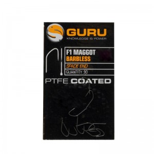 GURU Крючок F1 Maggot Hook №18 без бородки