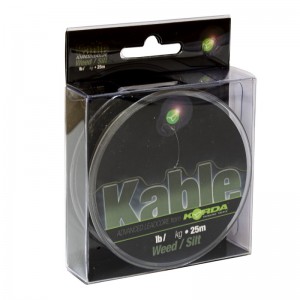 KORDA Лидкор Kable Leadcore 25м Weed Silt