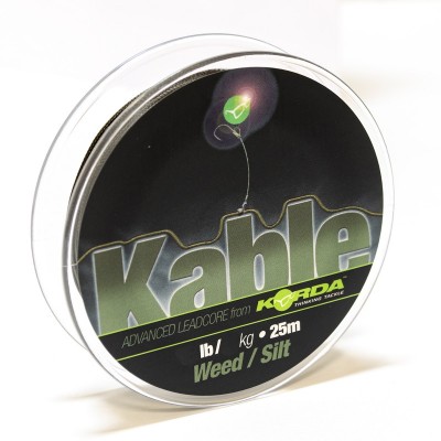 KORDA Лидкор Kable Leadcore 25м Weed Silt