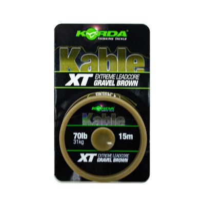 KORDA Лидкор Kable XT Extreme Leadcore 15м 70lb Brown