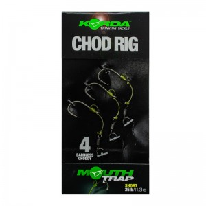 KORDA Поводок готовый Chod Rig Short Barbless 2.5см №4 3шт безбородый