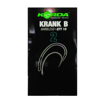 KORDA Крючок Krank Barbless №2 без бородки 10шт