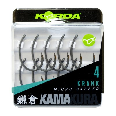 KORDA Крючок Kamakura Krank №4 с бородкой 10шт