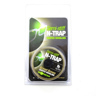 KORDA Поводковый материал N-Trap Semi-stiff 20lb Gravel