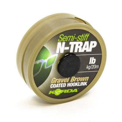 KORDA Поводковый материал N-Trap Semi-stiff 20lb Gravel