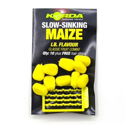 KORDA Имитационная приманка Corn Slow Sinking Yellow