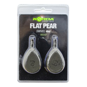 KORDA Грузило Flat Pear Swivel Blister 4.0oz 112г