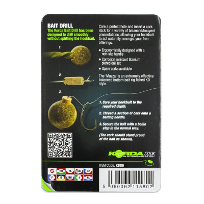 KORDA Сверло для насадок Bait Drill & Corks 6мм