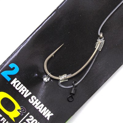 KORDA Поводок готовый IQ D Rig 20lb Kurv Shank №2