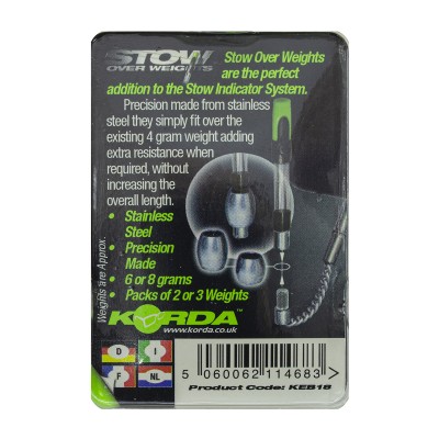 KORDA Огрузка Spare Weights 8,0г для индикатора Stow Indicator 3шт