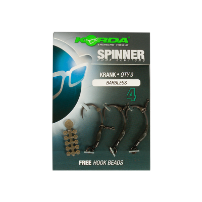 KORDA Оснастка готовая Spinner hook sections Krank №4 безбородый