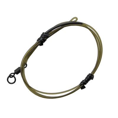 KORDA Монтаж готовый Dark Matter Leader №8 Ring Swivel 50см Weed 40lb