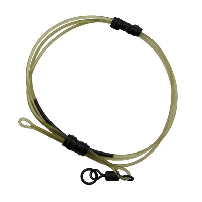 KORDA Монтаж готовый Dark Matter Leader №8 Ring Swivel 50см Gravel 40lb