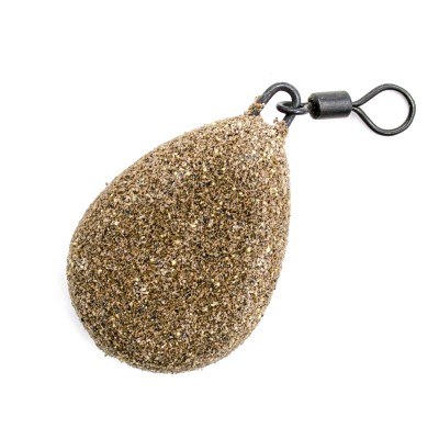 KORDA Грузило Textured Flat Pear Swivel 2,5oz 70г