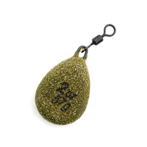 KORDA Грузило Textured Flat Pear Swivel 2.0oz 56г