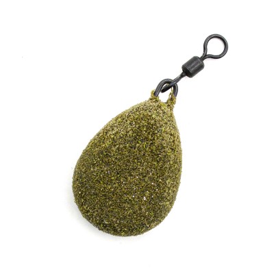 KORDA Грузило Textured Flat Pear Swivel 2,0oz 56г