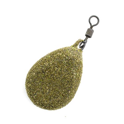 KORDA Грузило Textured Flat Pear Swivel 3,0oz 84г