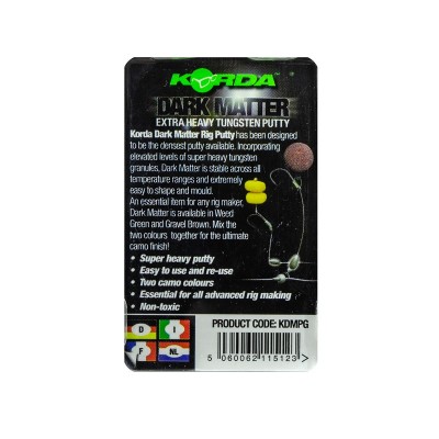 KORDA Грузило пластичное Dark Matter Rig Putty Gravel Brown