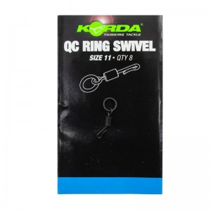 KORDA Вертлюг с кольцом и быстросъемом Kwick Change Swivel №11