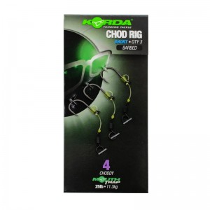 KORDA Поводок готовый Chod Rig Short 2.5см №4 3шт