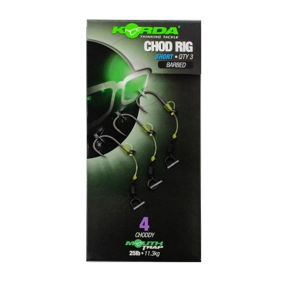 KORDA Поводок готовый Chod Rig Short 2,5см №4 3шт