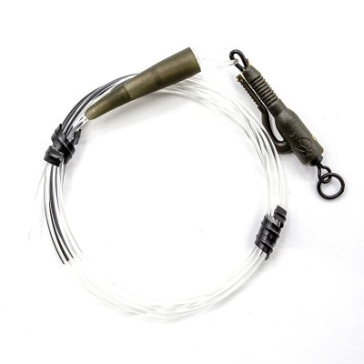 KORDA Монтаж готовый Dark Matter Leader Hybrid Lead Clip Clear 40lb 1м