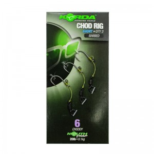 KORDA Поводок готовый Chod Rig Short 2.5см №6 3шт