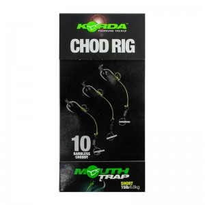 KORDA Поводок готовый Chod Rig Short Barbless 2.5см №10 3шт безбородый