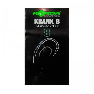 KORDA Крючок Krank Barbless №8 без бородки 10шт