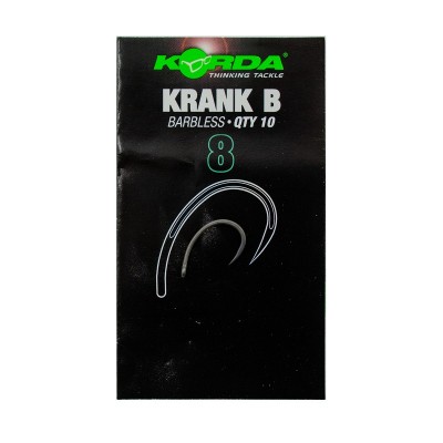 KORDA Крючок Krank Barbless №8 без бородки 10шт