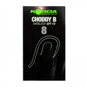 KORDA Крючок Choddy Barbless №8 без бородки 10шт