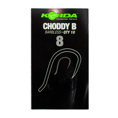 KORDA Крючок Choddy Barbless №8 без бородки 10шт