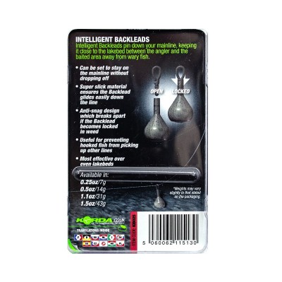 KORDA Грузило заднее Intelligent Back Leads 0,25oz 7г