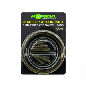 KORDA Набор клипса безопасная Lead Clip Action Pack Silt