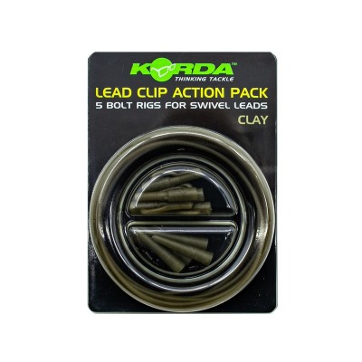 KORDA Набор клипса безопасная Lead Clip Action Pack Silt