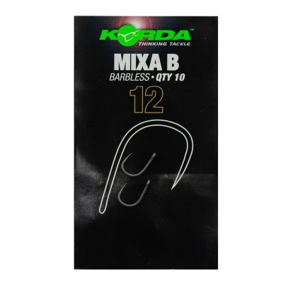 KORDA Крючок Mixa Barbless №12 без бородки