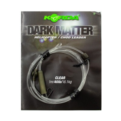 KORDA Монтаж готовый Dark Matter Leader Heli Clear 40lb