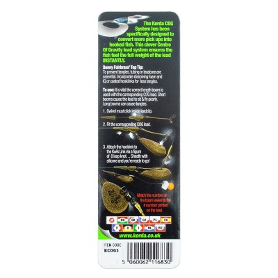 KORDA Набор для грузил COG Booms для грузила Flat Lead 2-2,5oz