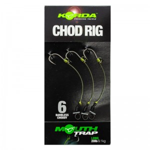 KORDA Поводок готовый Chod Rig Long Barbless 2.5см №6 3шт безбородый