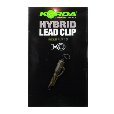 KORDA Клипса безопасная с кольцом Hybrid Lead Clips Weed