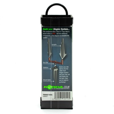 KORDA Перекладина бузз-бар Singlez Black 2 Rod buzzbar 4.5'' черная на 2 удилища