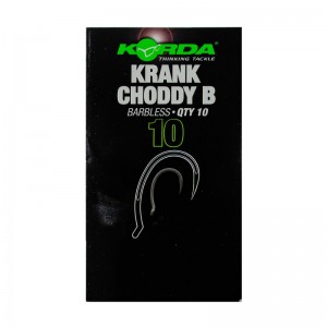 KORDA Крючок Krank Choddy Barbless №10 без бородки 10шт